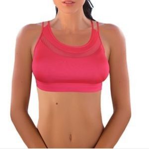 Mesh Cage Strappy Sports Bra